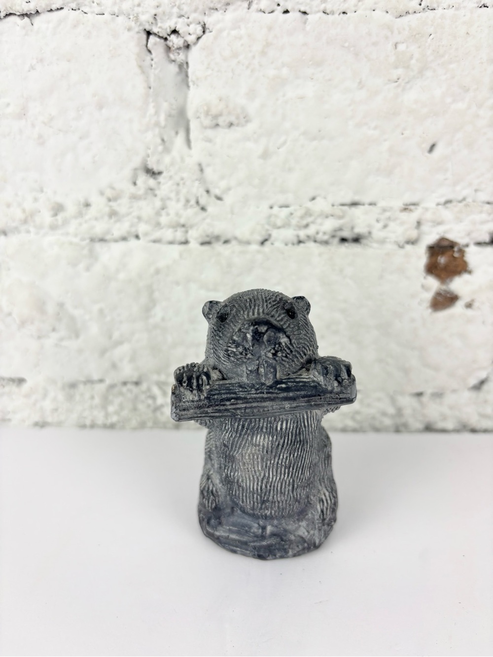 Wolf Original Small Gray Beaver Figurine Statue